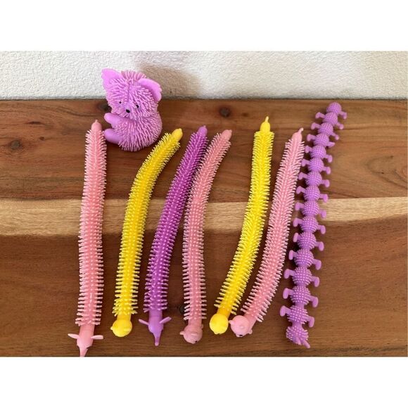 Stretchy string fidget toys sensory stimulation stress relief washable rubber bu - Picture 2 of 4